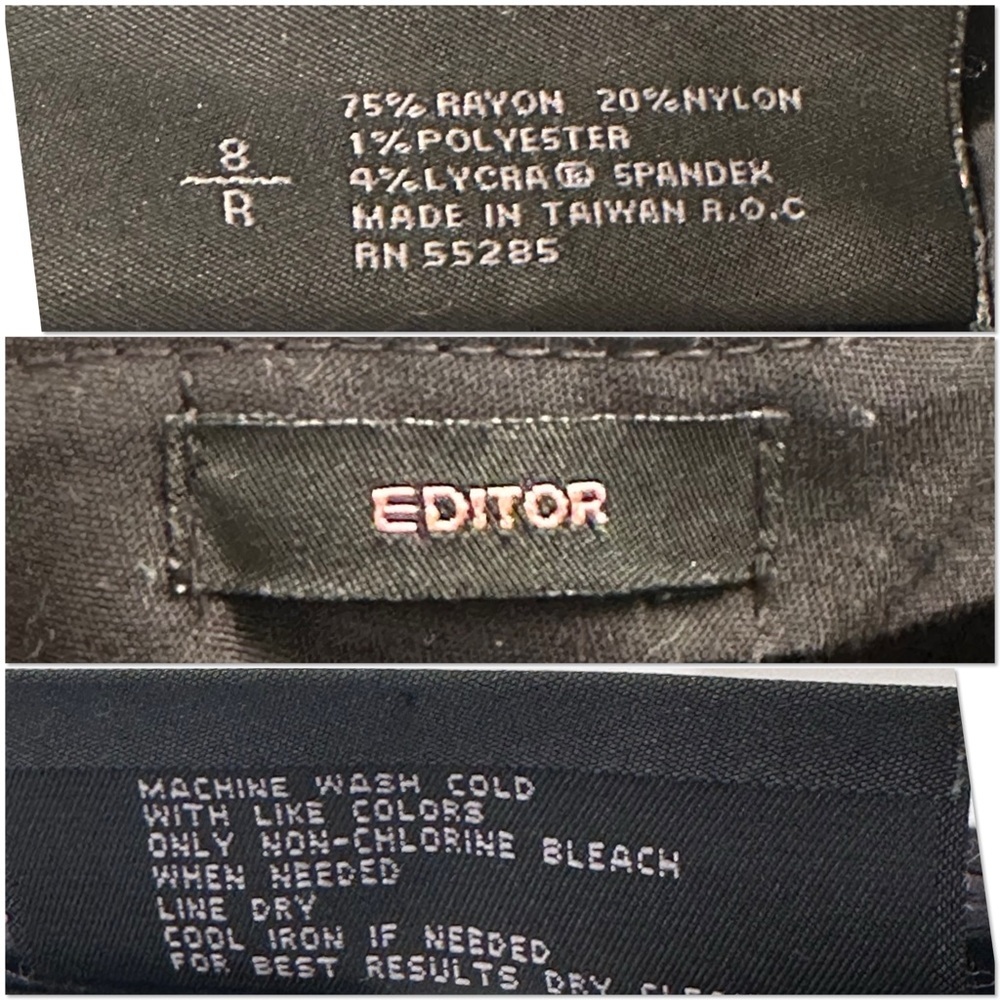 Express Y2k Editor Black And White Pinstripe Stre… - image 5